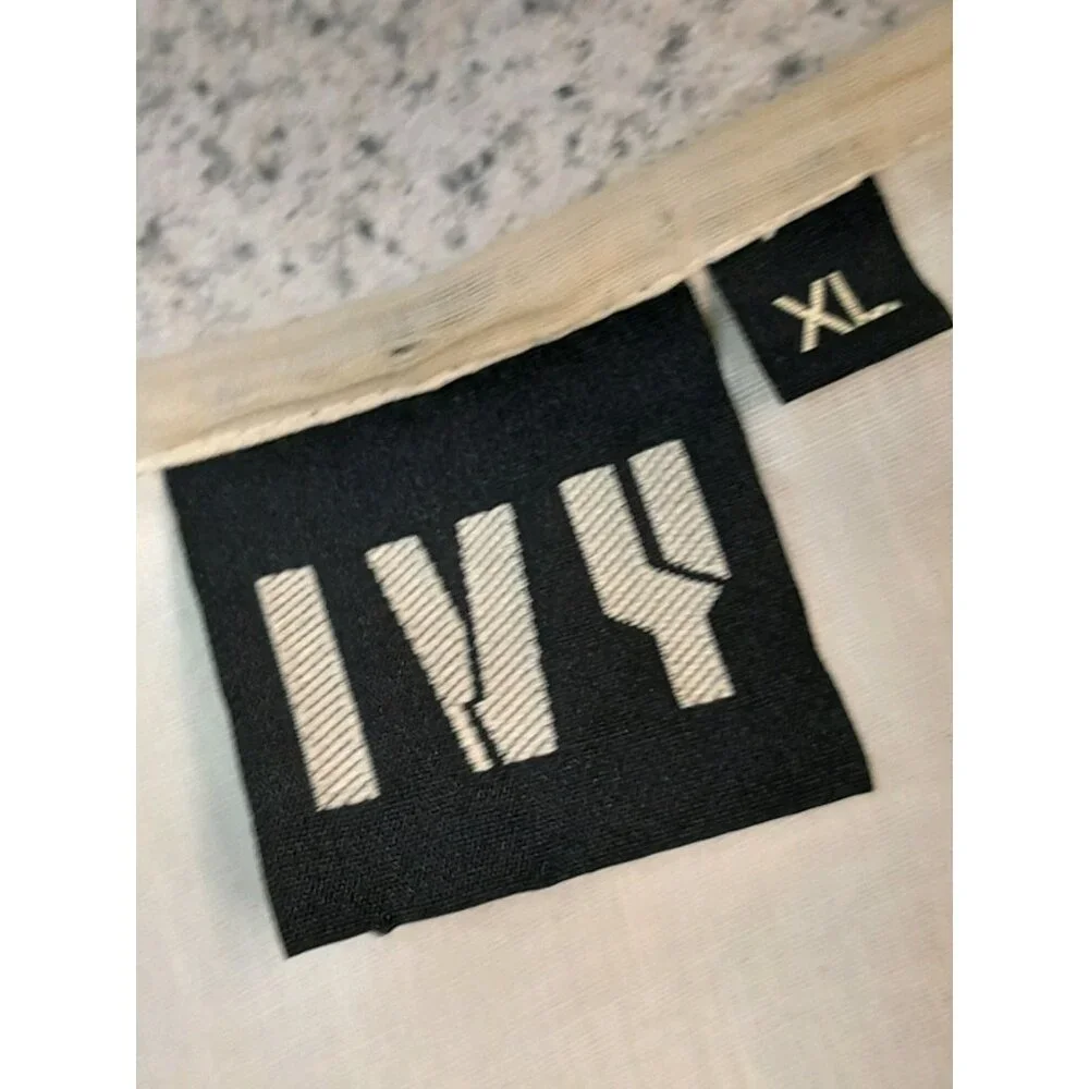 Womens Boho Embroidered Cottagecore Prairie Romantic Sz XL Blouse Antique White - Picture 5 of 8